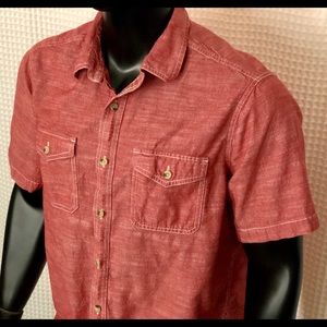 Woolrich Western Style Short Sleeve Button Up